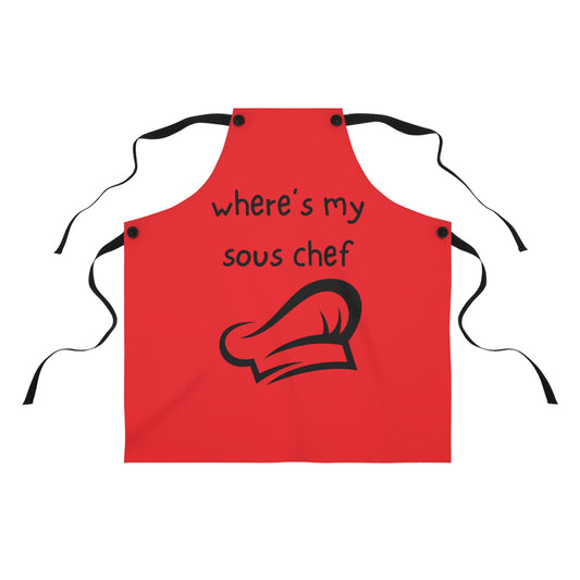 "Where's My Sous Chef" Apron SC15br