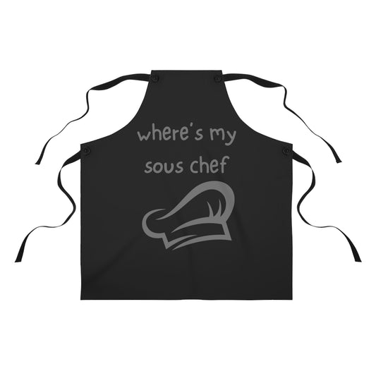 "Where's My Sous Chef" Apron SC25gb