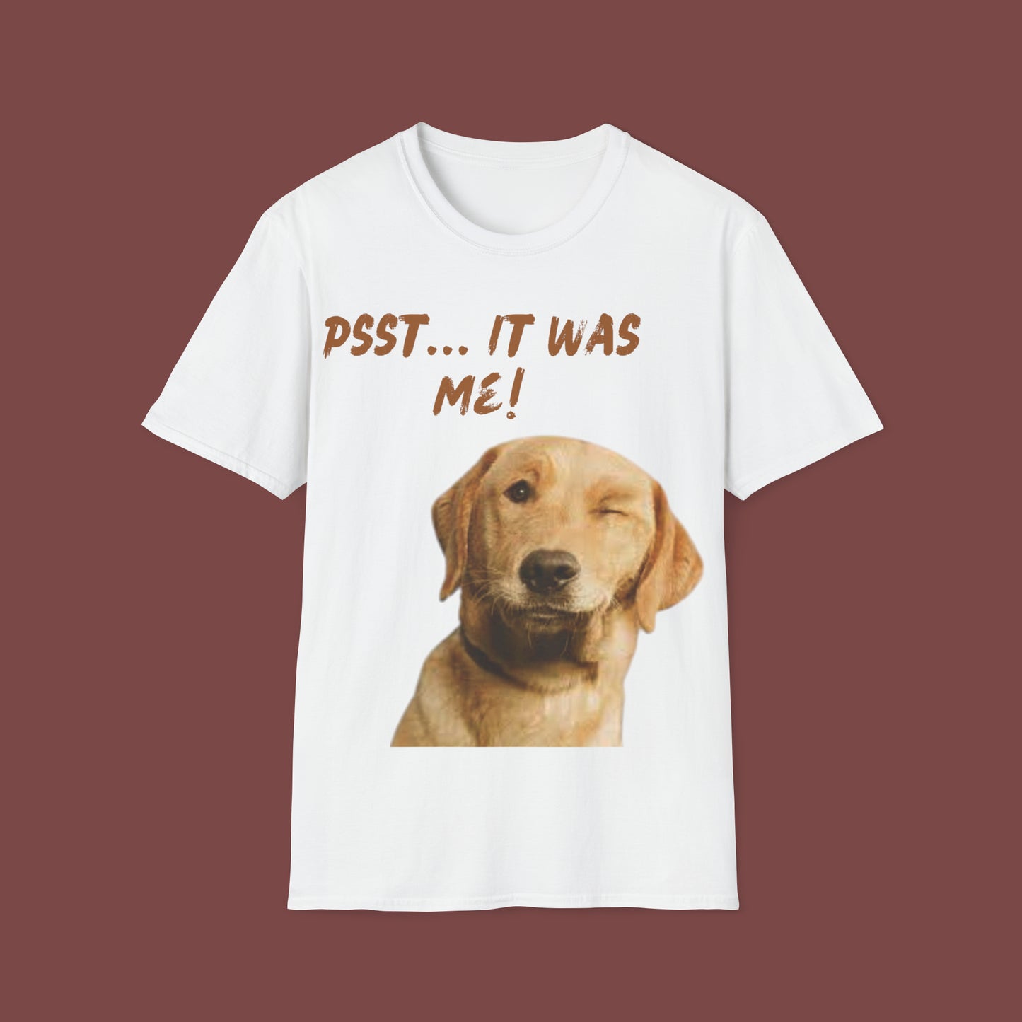 "Psst, It Was Me" Unisex Short Sleeve T-Shirt IWM.SS01b