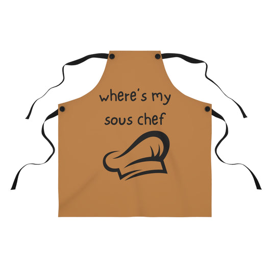 "Where's My Sous Chef" Apron SC15blb