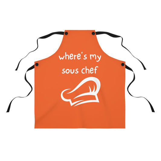 "Where's My Sous Chef" Apron SC45wo