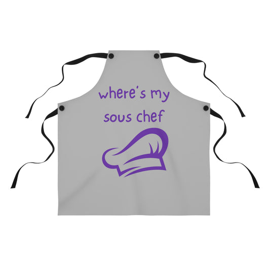 "Where's My Sous Chef" Apron SC25plg