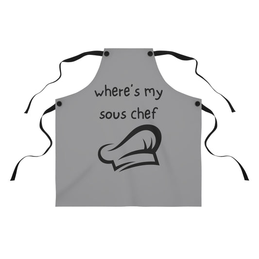 "Where's My Sous Chef" Apron SC15bg