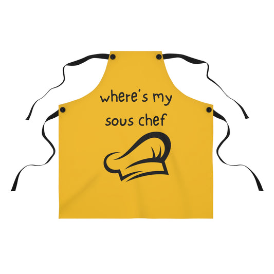 "Where's My Sous Chef" Apron SC15by