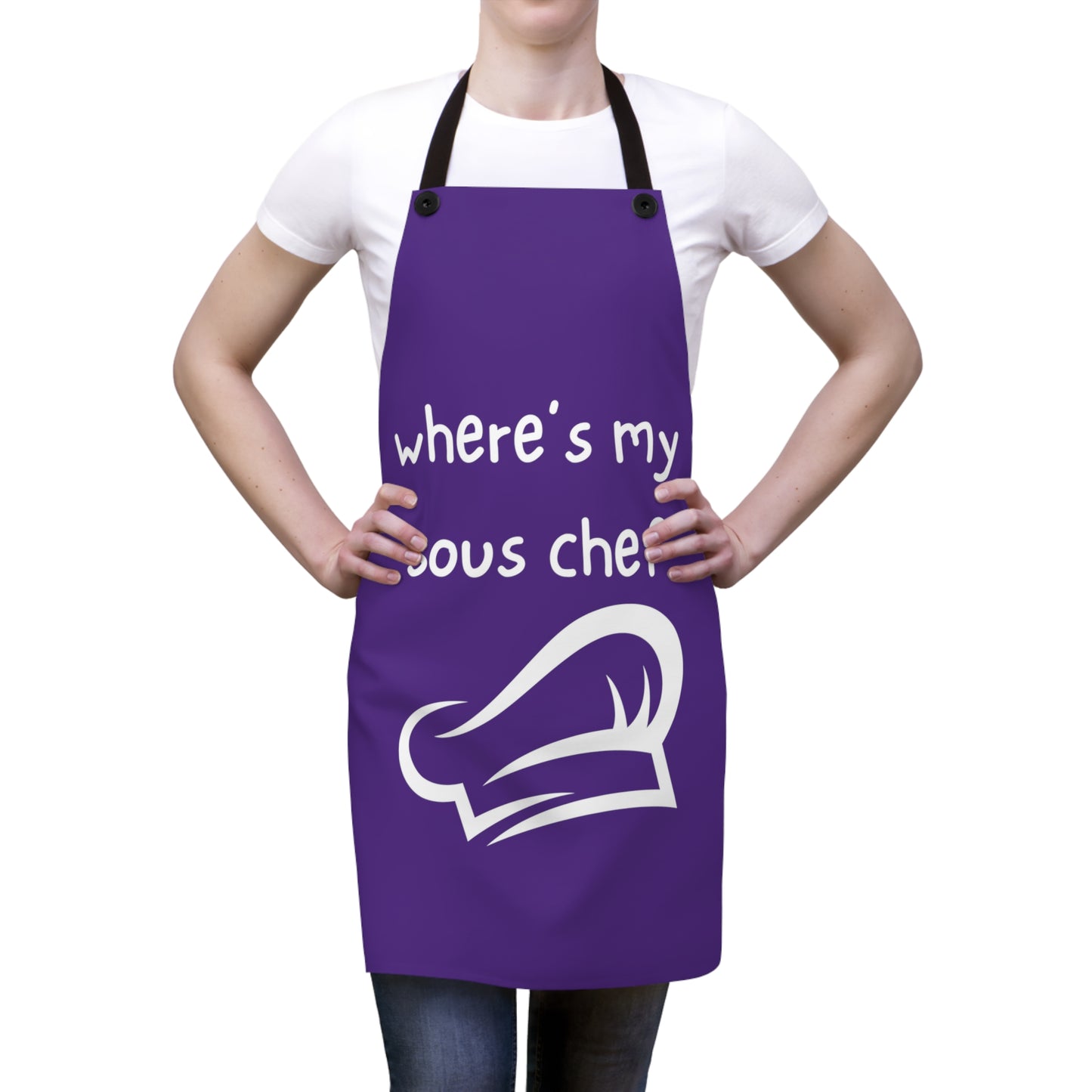 "where's my sous chef" Apron W123wp