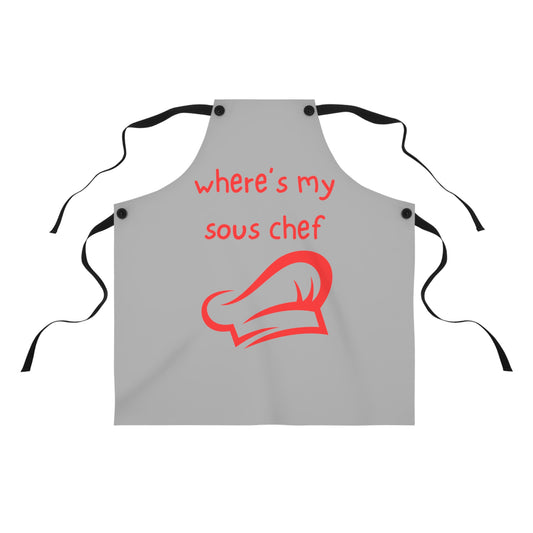 "Where's My Sous Chef" Apron SC35rlg