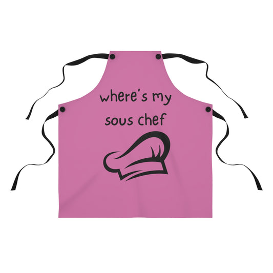 "Where's My Sous Chef" Apron SC15bp