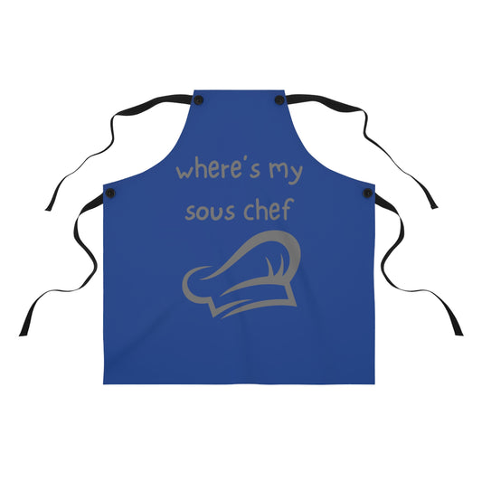 "Where's My Sous Chef" Apron SC25gdb