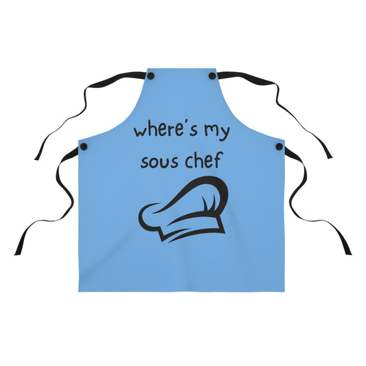 "Where's My Sous Chef" Apron SC15blb