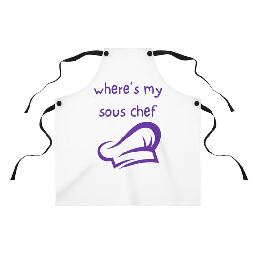 "Where's My Sous Chef" Apron SC25pw