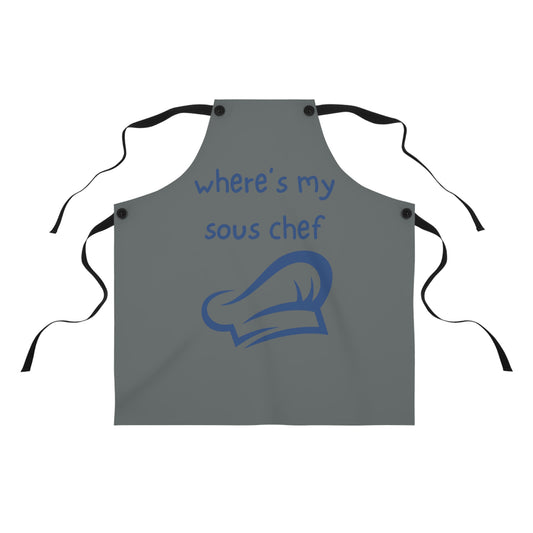 "Where's My Sous Chef" Apron SC46sbdg