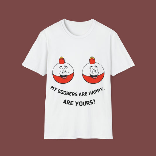 "Happy Boobers" Unisex Short Sleeve T-Shirt HB.SS01Ax