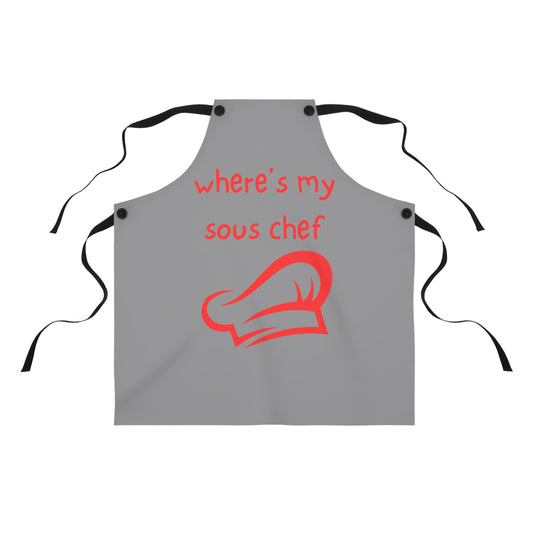 "Where's My Sous Chef" Apron SC35rg