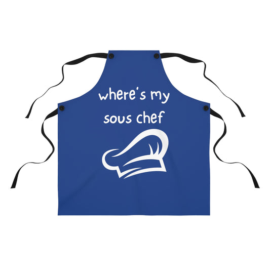 "Where's My Sous Chef" Apron SC45wdb