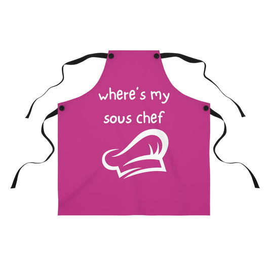 "Where's My Sous Chef" Apron SC45wdpk