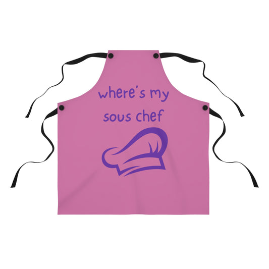 "Where's My Sous Chef" Apron SC25plp