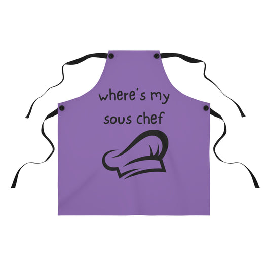 "Where's My Sous Chef" Apron SC15bp