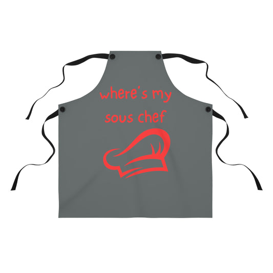 "Where's My Sous Chef" Apron SC35rdg